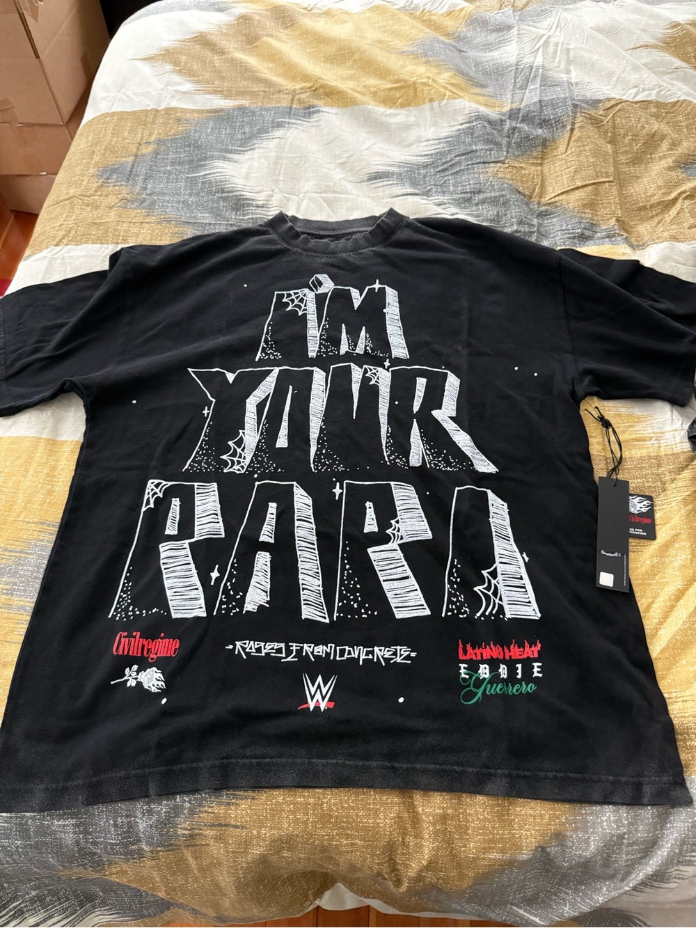 Civil Regime WWE Black "I'M YOUR PAPA" Graphic Poster-Style Art Print